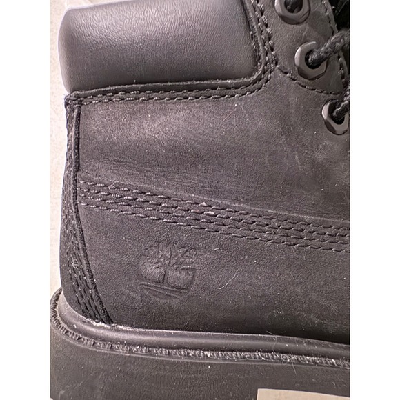 Timberland 6-Inch Premium Toddler Boots Black Nubuck Waterproof 12807 Size 8 - Picture 7 of 8